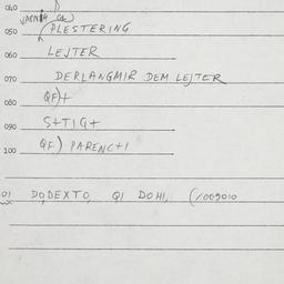 Eastern questionnaire, answ...