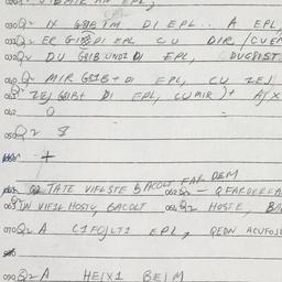 Eastern questionnaire, answ...