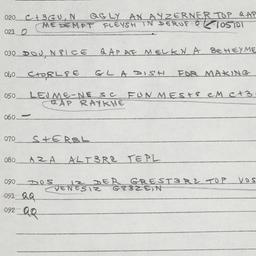 Eastern questionnaire, answ...