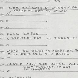 Eastern questionnaire, answ...