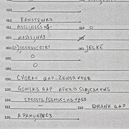 Eastern questionnaire, answ...