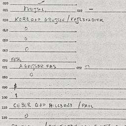Eastern questionnaire, answ...