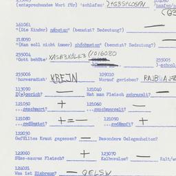 Western questionnaire, answ...