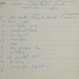 Eastern questionnaire, blue...
