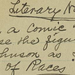 Literary Notes : notes rega...