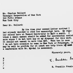 Letter from E. Franklin Fra...