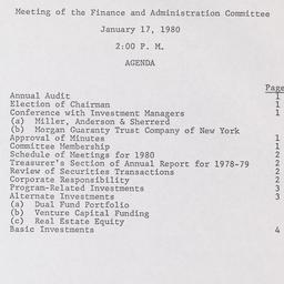Meeting of the Finance and ...