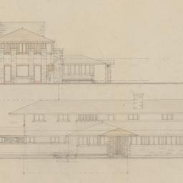 West, north elevations