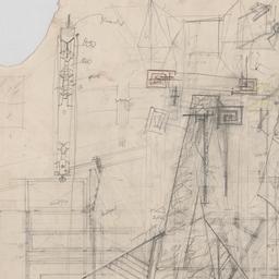 Drafting room truss, light ...