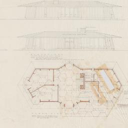 Large cabin plan, elevation
