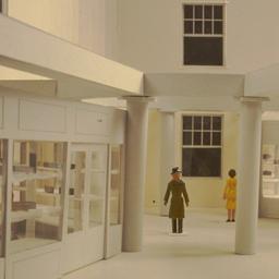 Model, detail of columns an...