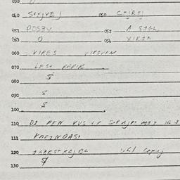 Eastern questionnaire, answ...