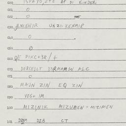 Eastern questionnaire, answ...