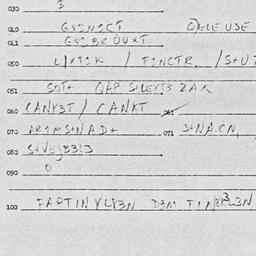 Eastern questionnaire, answ...