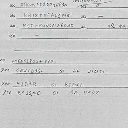 Eastern questionnaire, answ...