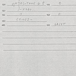 Eastern questionnaire, answ...
