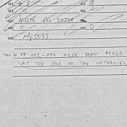 Eastern questionnaire, answ...