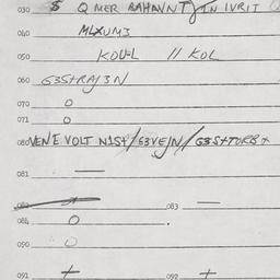 Eastern questionnaire, answ...