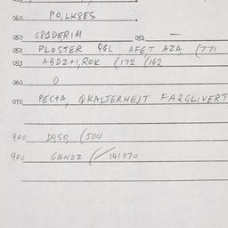 Eastern questionnaire, answ...