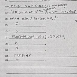 Eastern questionnaire, answ...