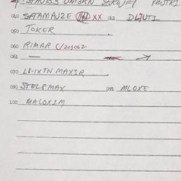 Eastern questionnaire, answ...