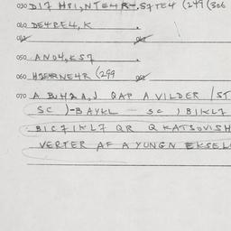 Eastern questionnaire, answ...