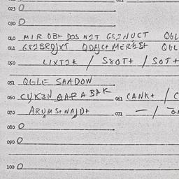 Eastern questionnaire, answ...
