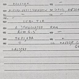 Eastern questionnaire, answ...