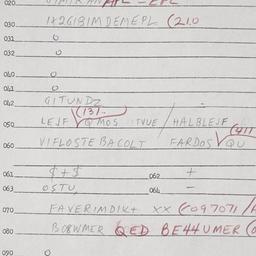 Eastern questionnaire, answ...