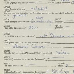 Western questionnaire, answ...