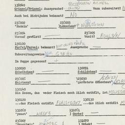 Western questionnaire, answ...