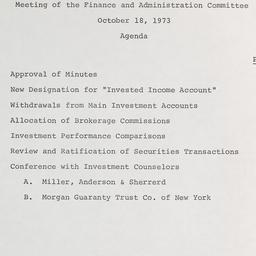 Meeting of the Finance and ...