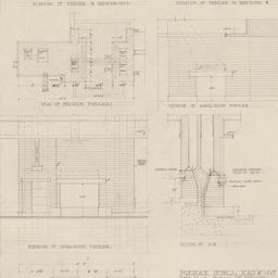 Fireplace elevations, chimn...