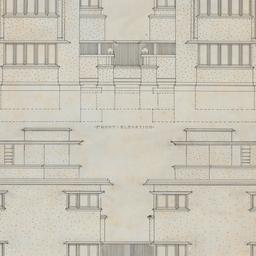 Front, rear elevations