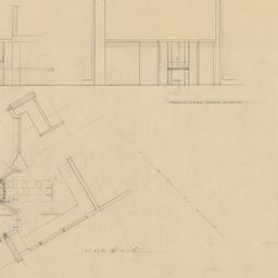 Dining table plan, elevations