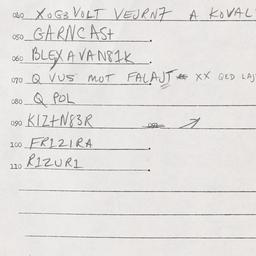 Eastern questionnaire, answ...