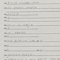 Eastern questionnaire, answ...