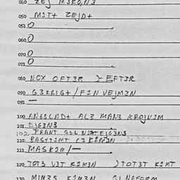Eastern questionnaire, answ...