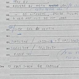 Eastern questionnaire, answ...