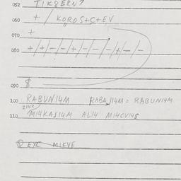 Eastern questionnaire, answ...
