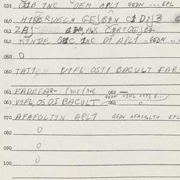 Eastern questionnaire, answ...