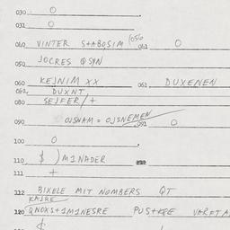 Eastern questionnaire, answ...