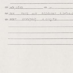 Eastern questionnaire, answ...
