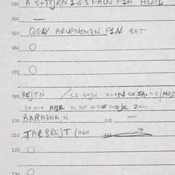Eastern questionnaire, answ...
