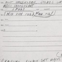 Eastern questionnaire, answ...
