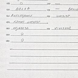 Eastern questionnaire, answ...