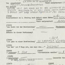 Western questionnaire, answ...