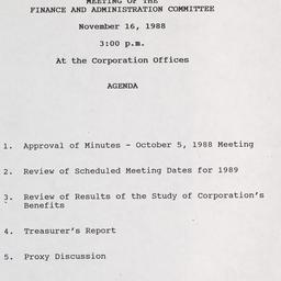 Meeting of the Finance and ...