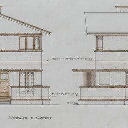 Entrance, front elevation