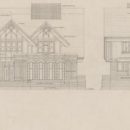 West, east elevations